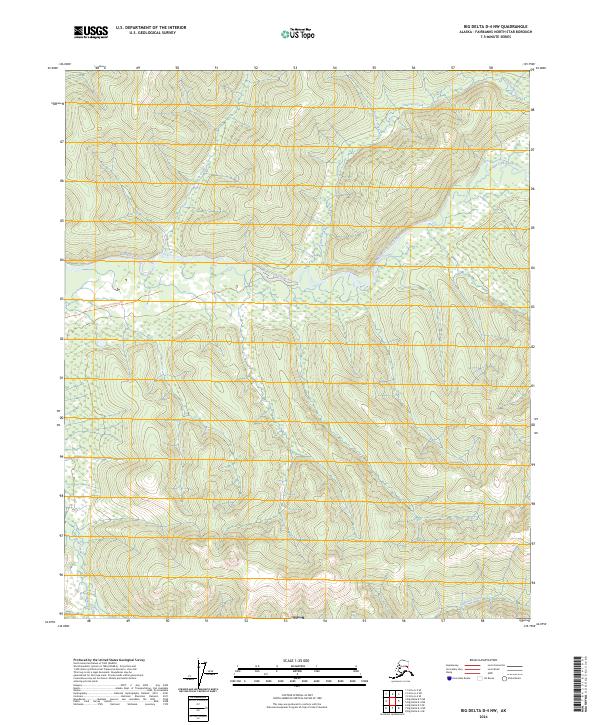 Big Delta D-4 NW topographic map thumbnail
