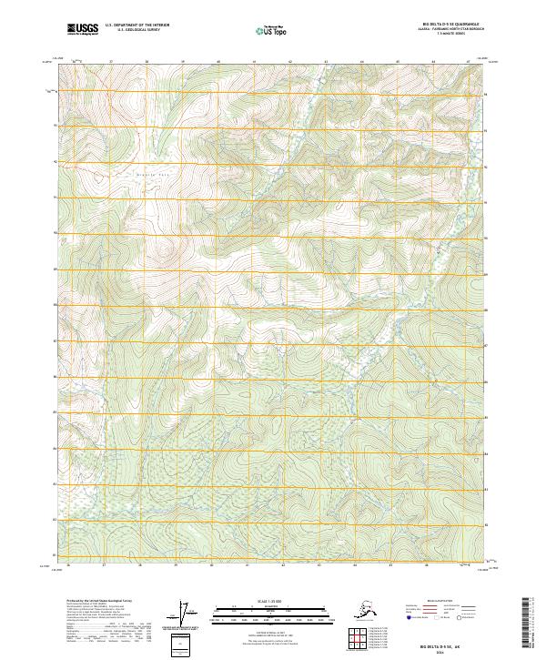 Big Delta D-5 SE topographic map thumbnail