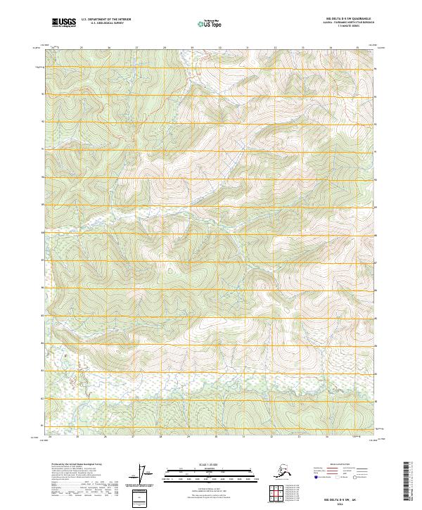 Big Delta D-5 SW topographic map thumbnail