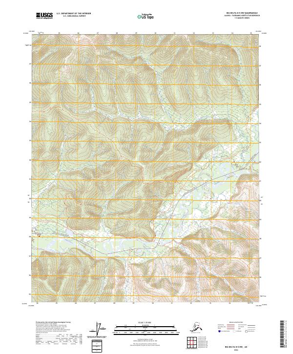 Big Delta D-5 NW topographic map thumbnail