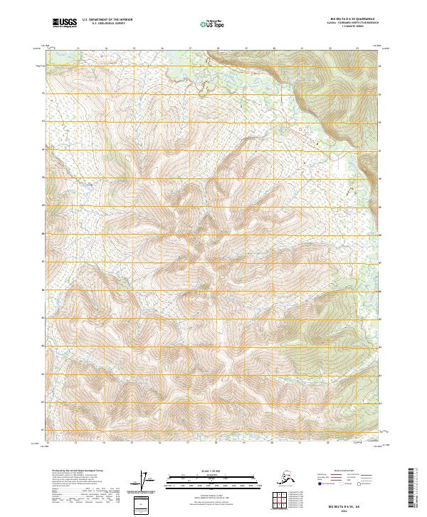 Big Delta D-6 SE topographic map thumbnail
