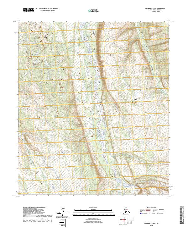 Fairbanks A-6 SE topographic map thumbnail