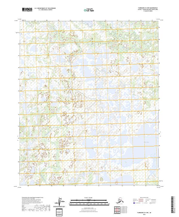 Fairbanks D-4 NW topographic map thumbnail