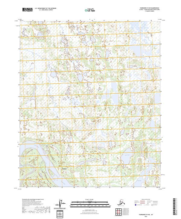Fairbanks D-5 NE topographic map thumbnail