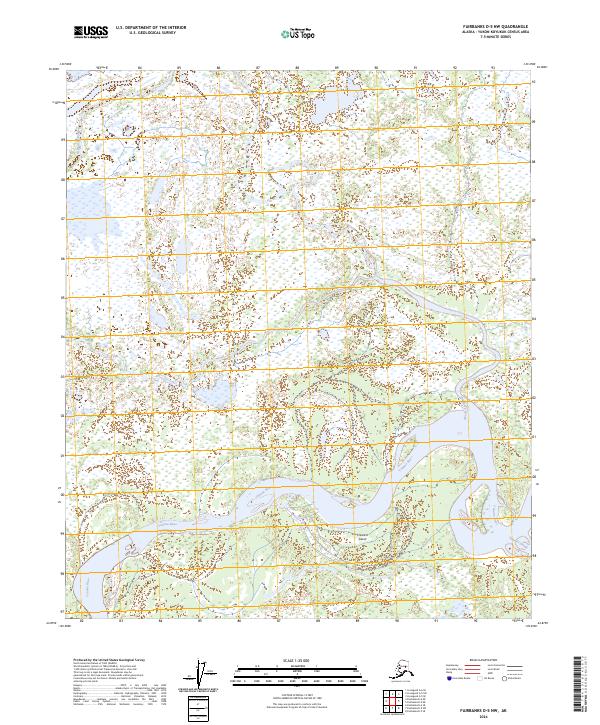Fairbanks D-5 NW topographic map thumbnail