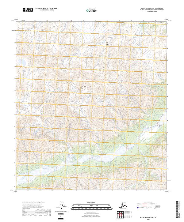 Mount Hayes B-1 NW topographic map thumbnail