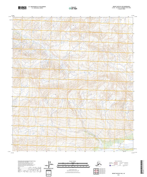Mount Hayes B-2 NE topographic map thumbnail