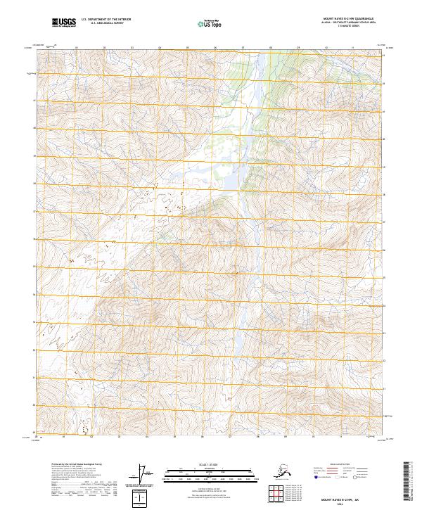 Mount Hayes B-2 NW topographic map thumbnail