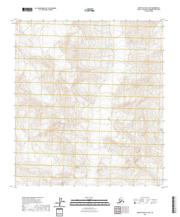 Mount Hayes B-3 NW topographic map thumbnail