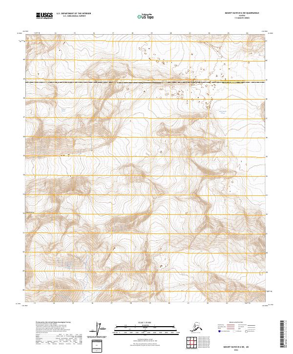 Mount Hayes B-6 NE topographic map thumbnail