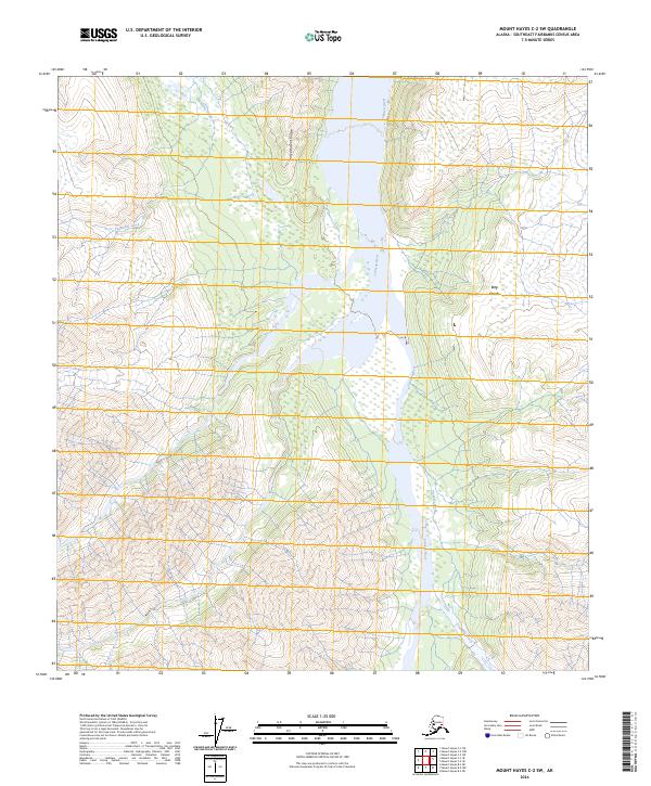 Mount Hayes C-2 SW topographic map thumbnail