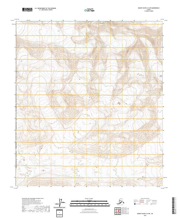 Mount Hayes C-6 SW topographic map thumbnail