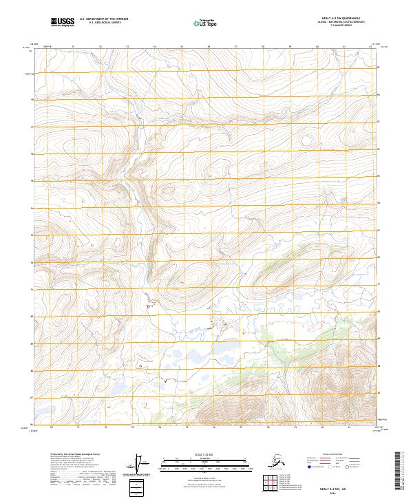Healy A-2 SW 2024 topographic map thumbnail