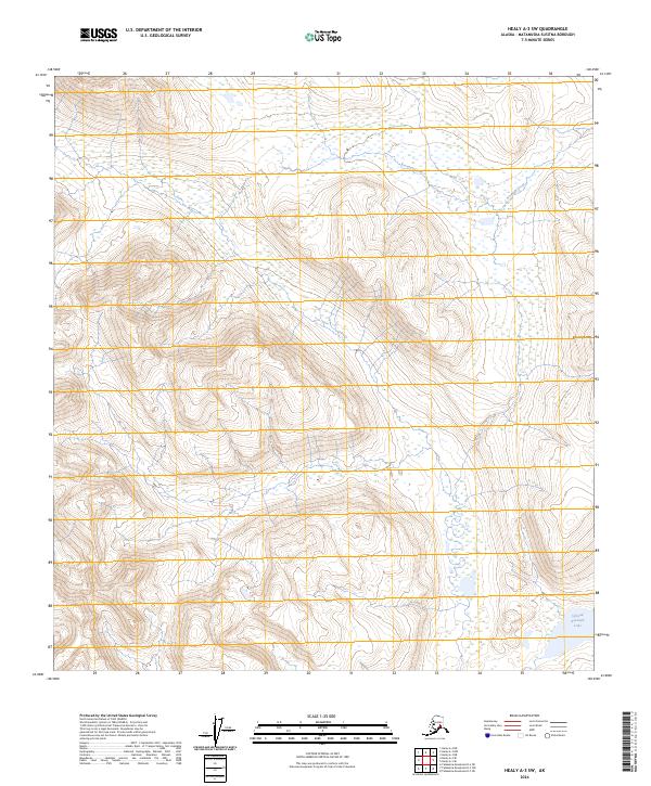 Healy A-3 SW topographic map thumbnail