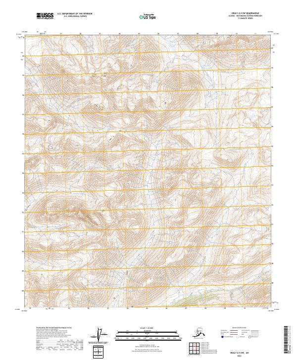 Healy A-4 SW topographic map thumbnail