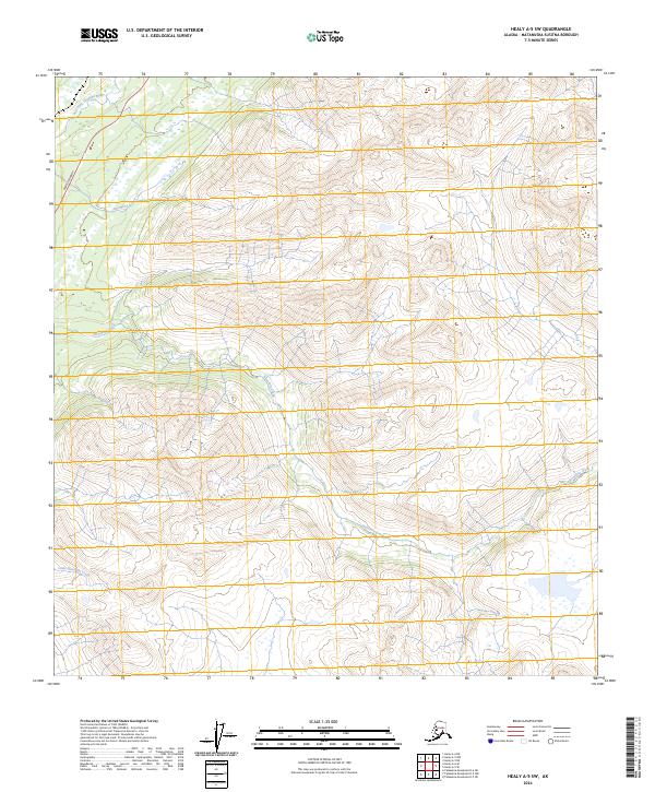 Healy A-5 SW topographic map thumbnail