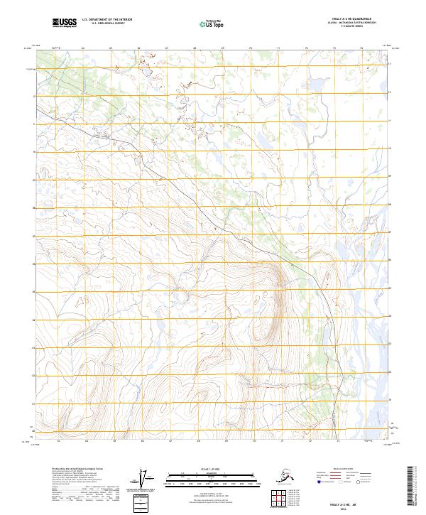 Healy A-2 NE topographic map thumbnail