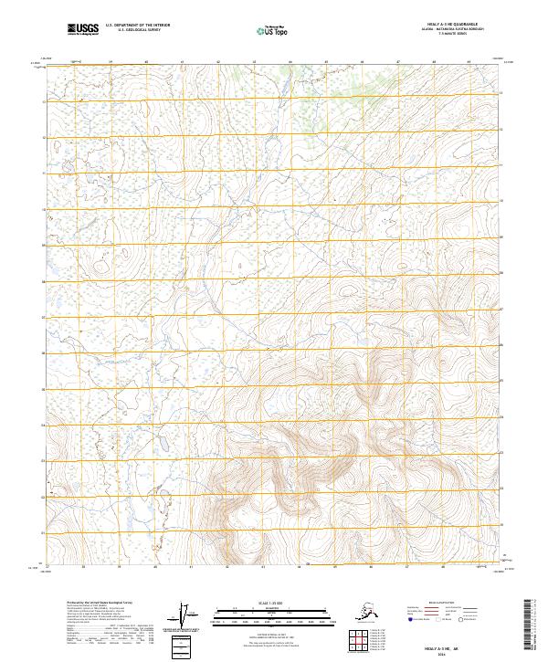 Healy A-3 NE topographic map thumbnail