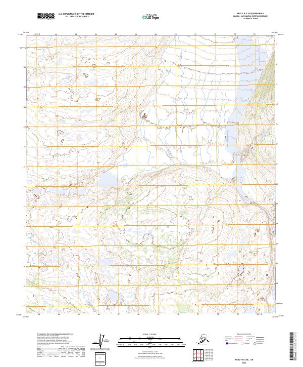 Healy B-2 SE topographic map thumbnail