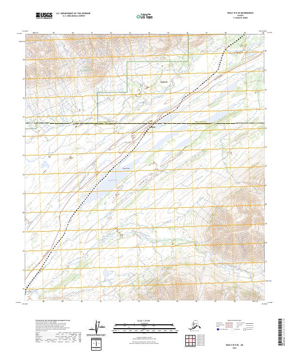 Healy B-5 SE topographic map thumbnail