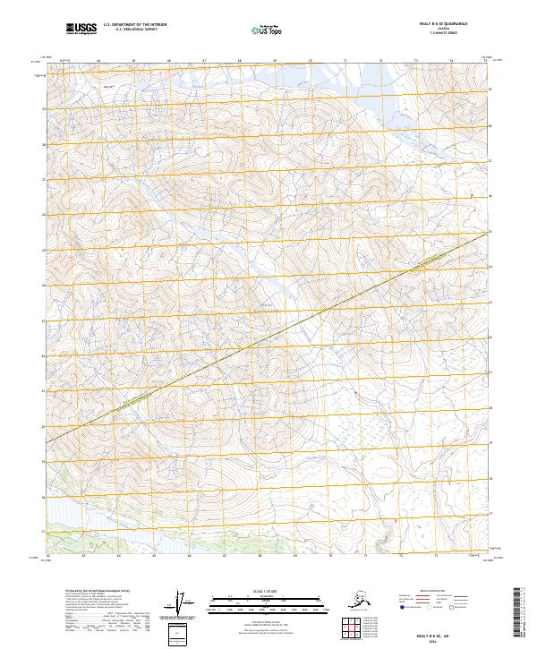 Healy B-6 SE topographic map thumbnail