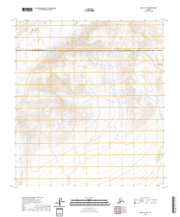 Healy B-1 NW topographic map thumbnail