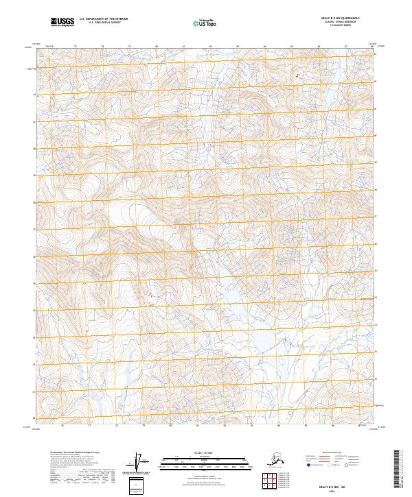 Healy B-5 NW topographic map thumbnail