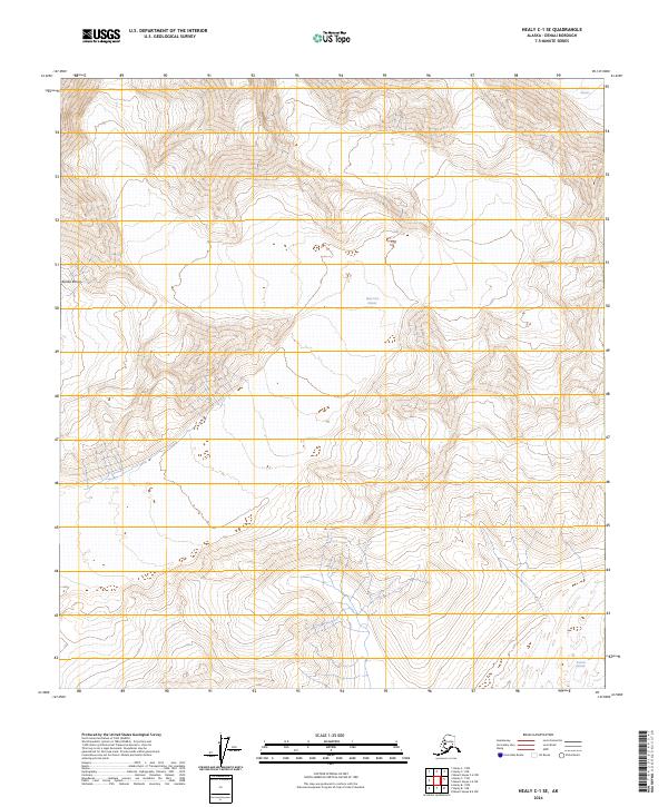 Healy C-1 SE topographic map thumbnail