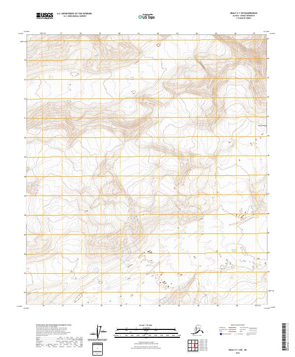 Healy C-1 SW 2024 topographic map thumbnail