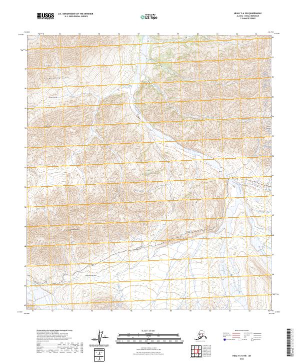 Healy C-6 SW topographic map thumbnail