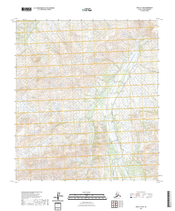 Healy C-6 NE topographic map thumbnail