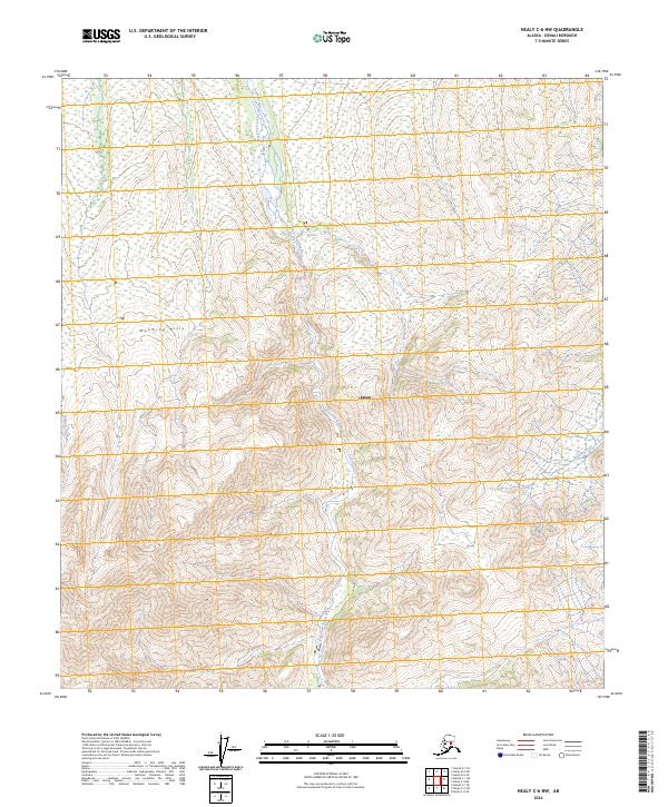 Healy C-6 NW topographic map thumbnail