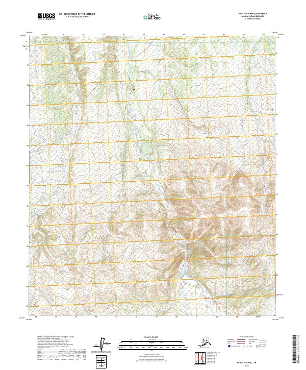 Healy D-6 NW topographic map thumbnail