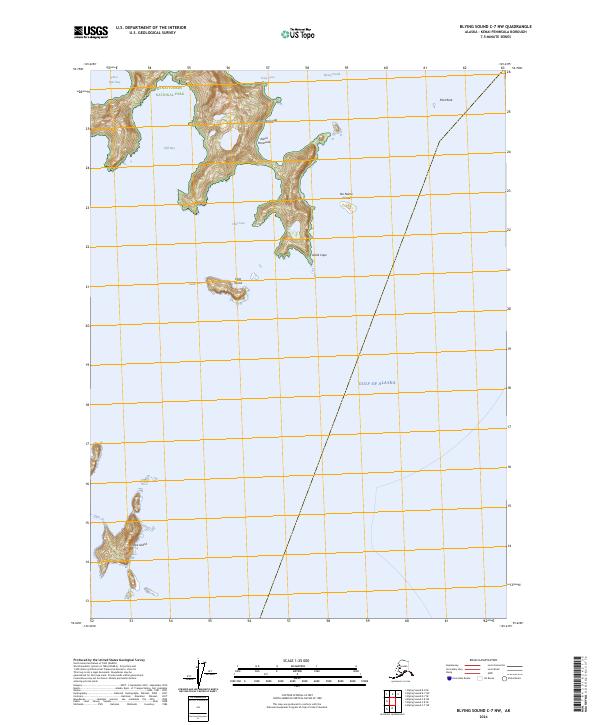 Blying Sound C-7 NW topographic map thumbnail