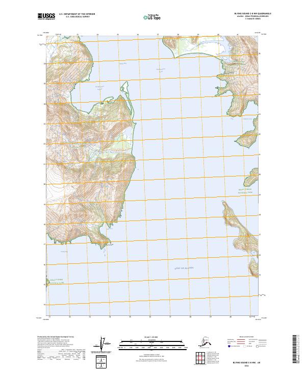 Blying Sound C-8 NW topographic map thumbnail