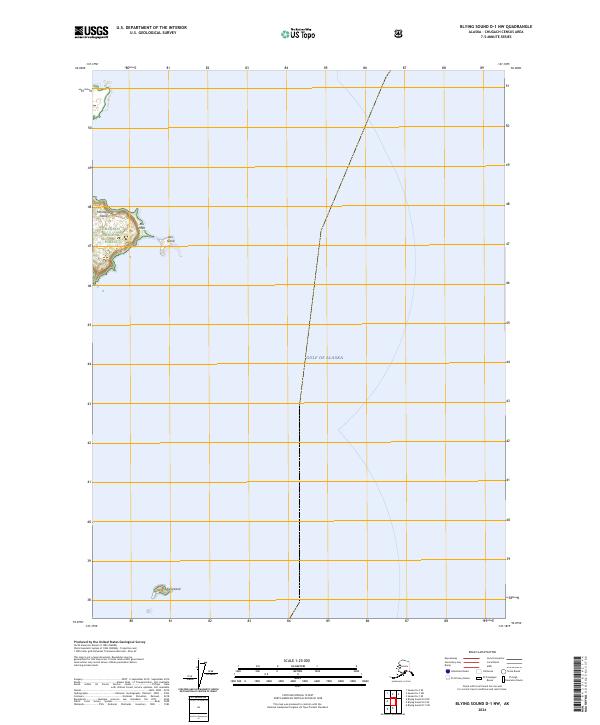 Blying Sound D-1 NW topographic map thumbnail