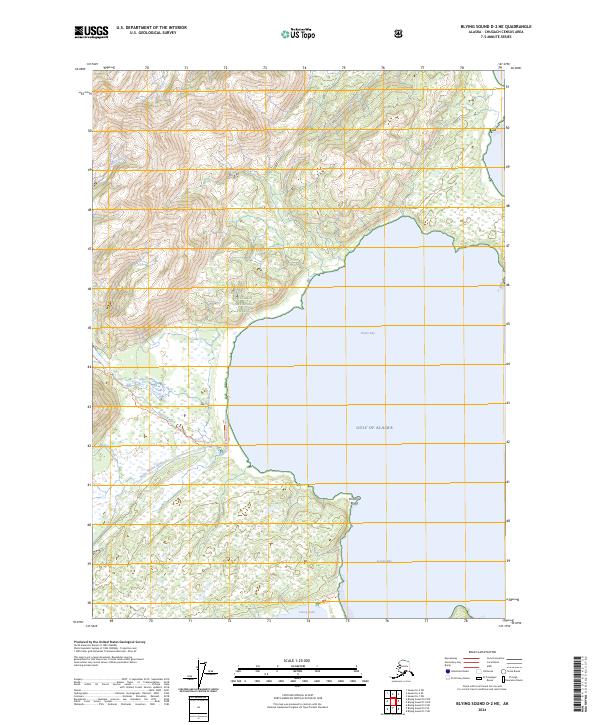Blying Sound D-2 NE 2024 topographic map thumbnail