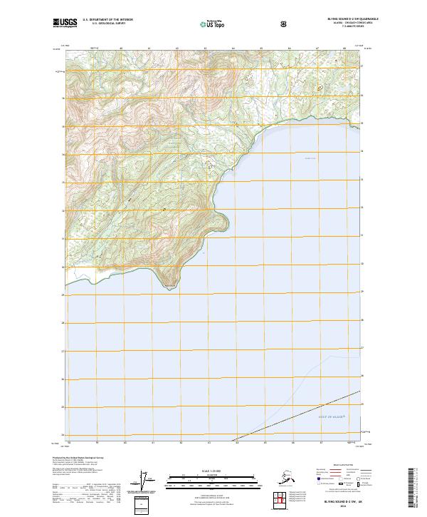 Blying Sound D-2 SW topographic map thumbnail