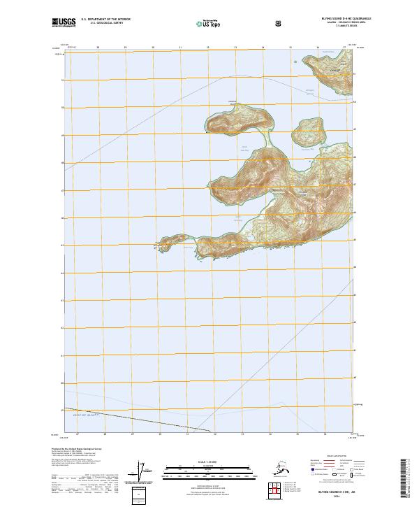 Blying Sound D-4 NE topographic map thumbnail