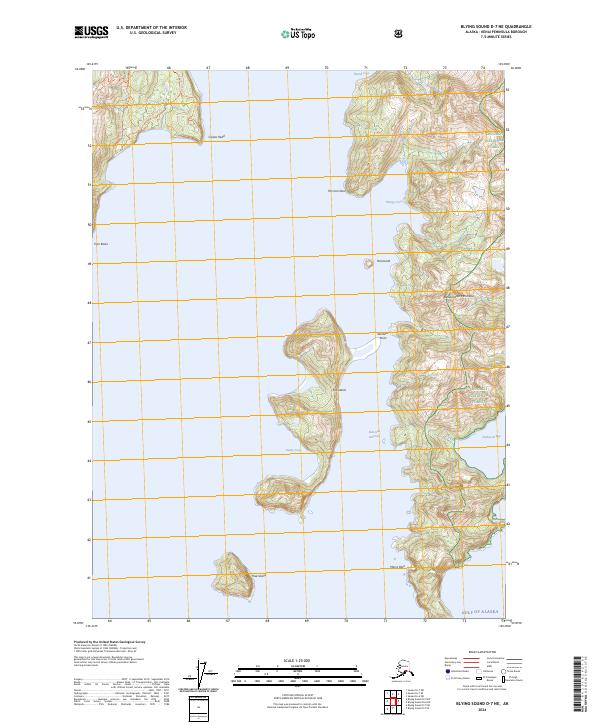 Blying Sound D-7 NE topographic map thumbnail