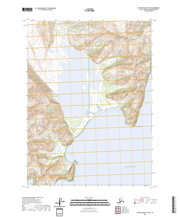 Blying Sound D-7 NW topographic map thumbnail