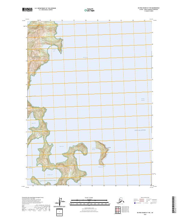 Blying Sound D-7 SW topographic map thumbnail