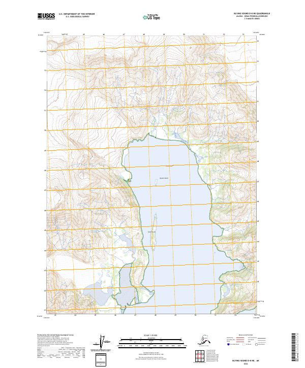 Blying Sound D-8 NE topographic map thumbnail