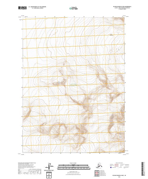Blying Sound D-8 NW topographic map thumbnail