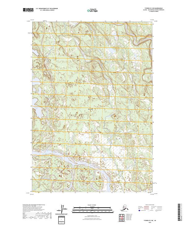Tyonek D-3 NE 2023 topographic map thumbnail
