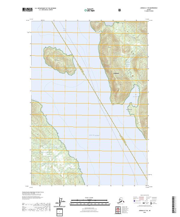 Juneau A-1 SE topographic map thumbnail