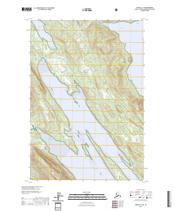 Juneau A-1 SW topographic map thumbnail