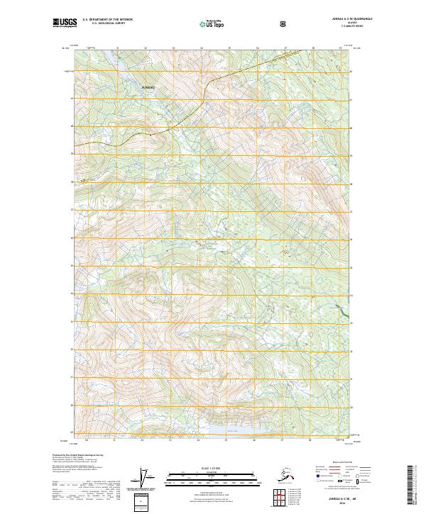 Juneau A-2 SE 2024 topographic map thumbnail