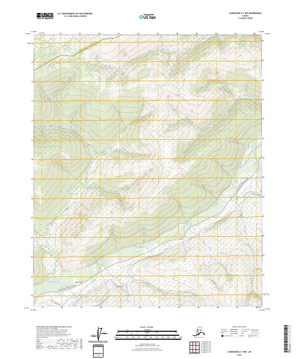 Livengood A-1 NW topographic map thumbnail