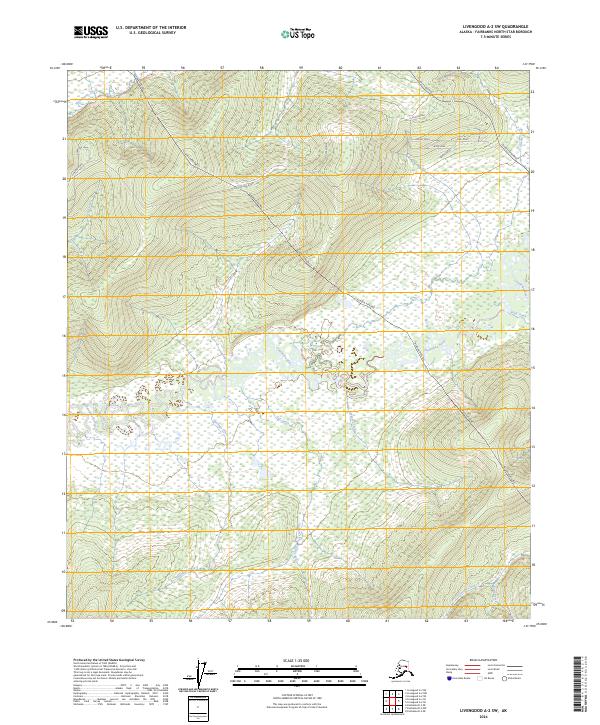 Livengood A-2 SW topographic map thumbnail